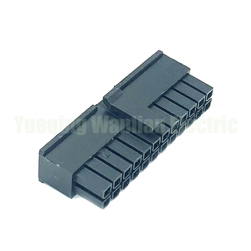 24 PIN 5557 سیاه مرد برای کامپیوتر کامپیوتر ATX مادربرد اتصال برق پوسته پلاستیکی