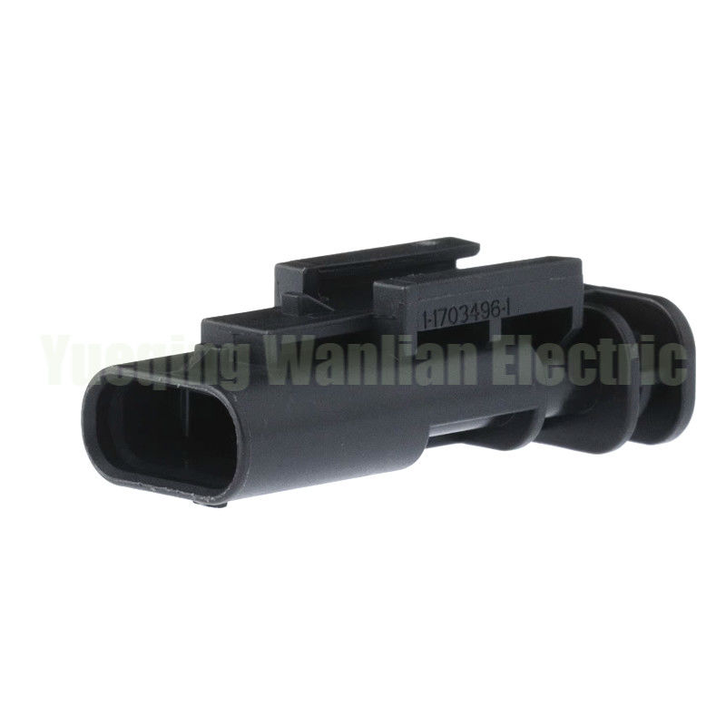 3 Pin 1-1703494-1 Waterproof Connector For Parking Sensor Electric Eye Plug