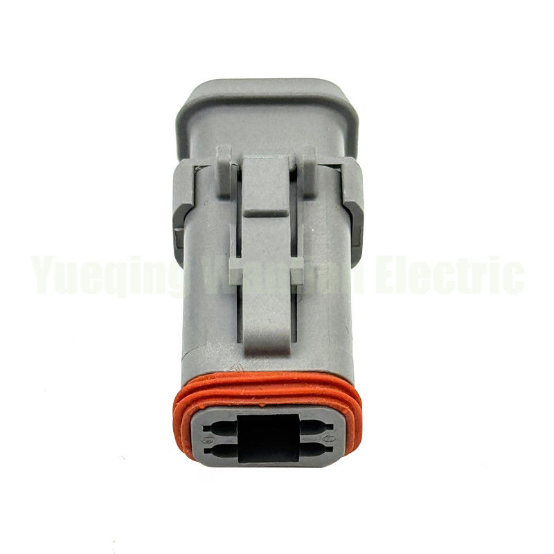 4 راه DT06-4S-E008 جرمن سری DT Socket Plug اتصالات خودرو پلاگین خاکستری