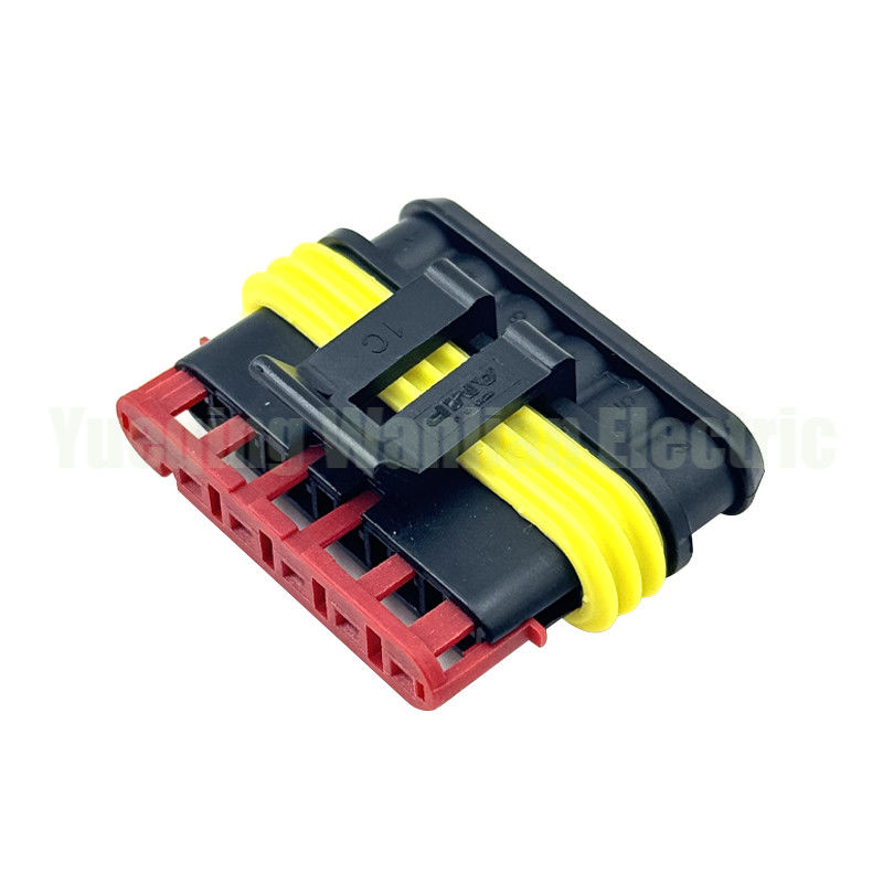 6 پین 282090-1 سوکت دایره ای Superseal Crimp بدون تماس اتصال سیم اتوماتیک